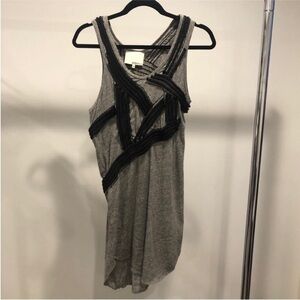 3.1 Phillip Lim Gray and Black Mini Dress